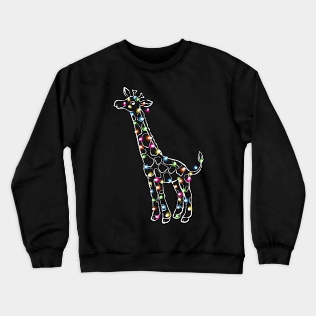 Giraffe Love Design Crewneck Sweatshirt by anumakram676